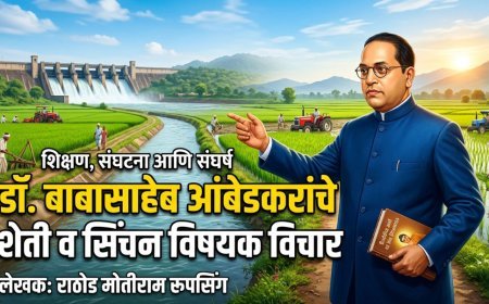 डॉ. बाबासाहेब आंबेडकरांचे शेती व सिंचन विषयक विचार | राठोड मोतीराम रूपसिंग