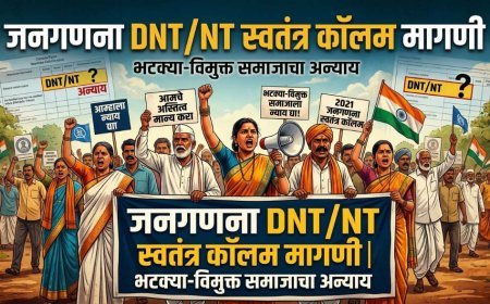 जनगणना DNT/NT स्वतंत्र कॉलम मागणी | भटक्या-विमुक्त समाजाचा अन्याय