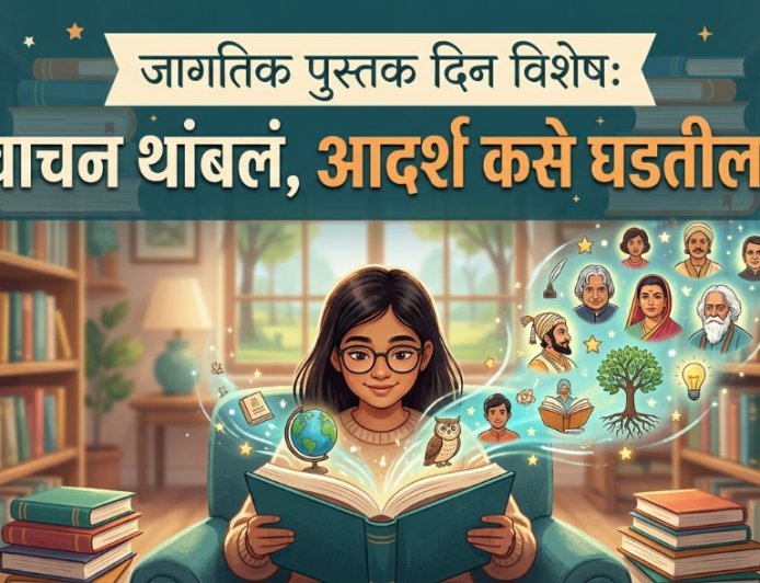 जागतिक पुस्तक दिन विशेष: वाचन थांबलं, आदर्श कसे घडतील? | प्रा. डॉ. सुभाष राठोड