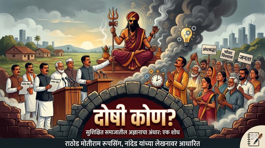 दोषी कोण? सुशिक्षित समाजातील अंधश्रद्धेचा बाजार | लेख: राठोड मोतीराम रूपसिंग