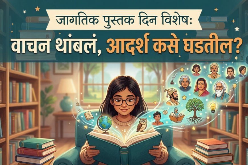 जागतिक पुस्तक दिन विशेष: वाचन थांबलं, आदर्श कसे घडतील? | प्रा. डॉ. सुभाष राठोड