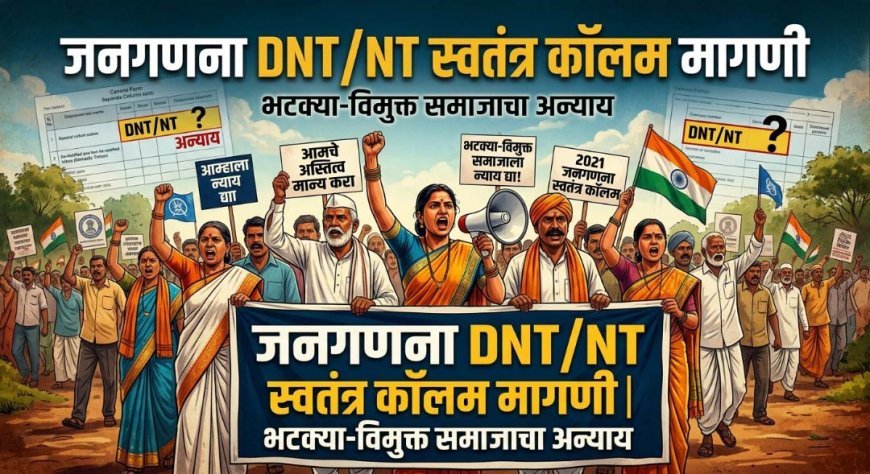 जनगणना DNT/NT स्वतंत्र कॉलम मागणी | भटक्या-विमुक्त समाजाचा अन्याय